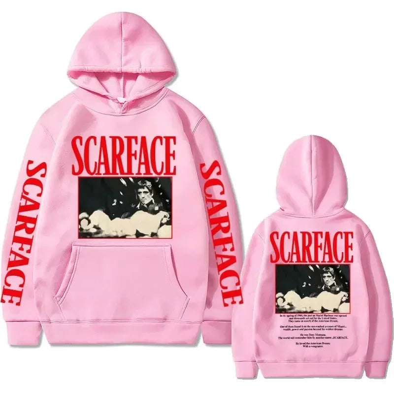 Scarface 90s Retro Hoodie – Oversized Unisex Streetwear